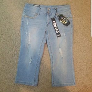 Distressed jeans